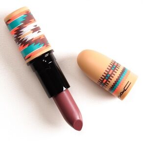 MAC Vibe Tribe Satin Lipstick Hot Chocolate Rosy Plum Pink New in Box